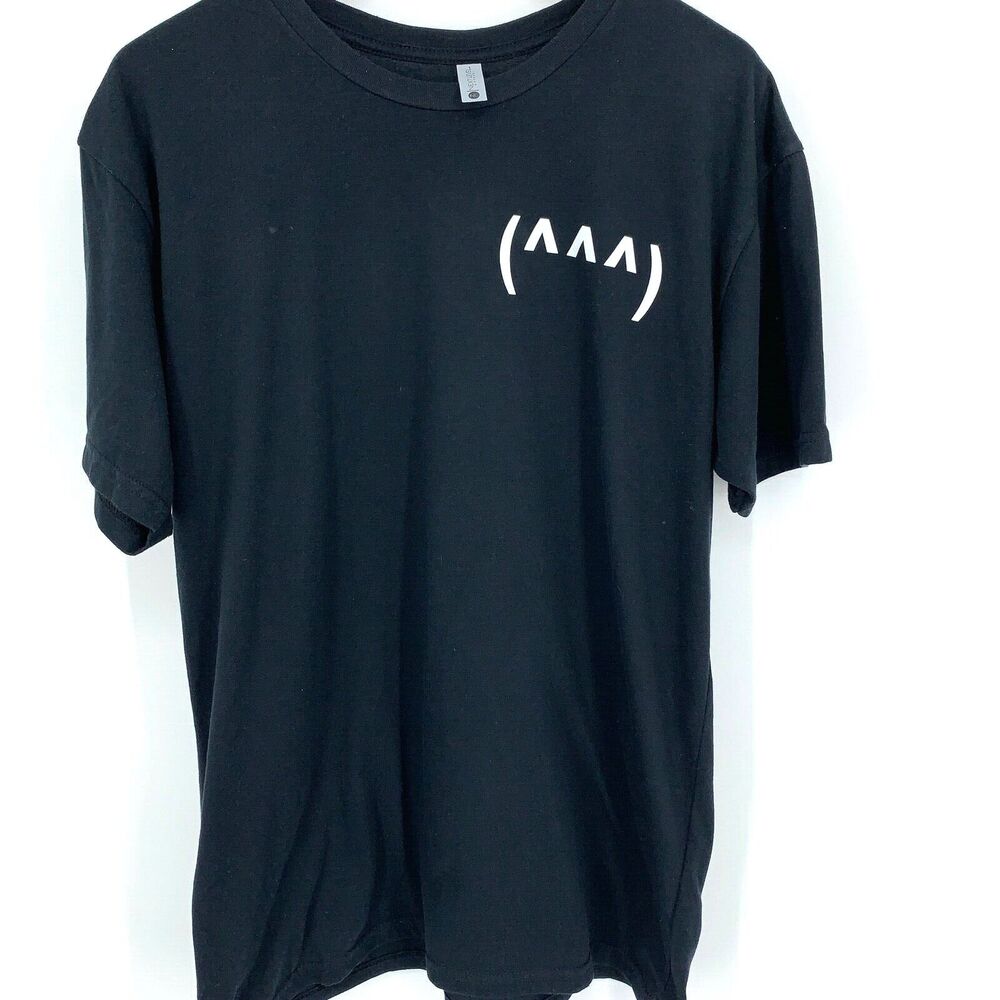 Next Level Apparel Men's Sharksquad Black T-Shirt Size L